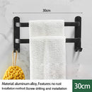 Axyaa Wall-mounted Triple-layer Towel Holder for Bathroom Storage