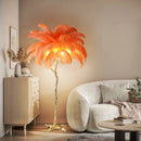 Axyaa Nordic Feather Floor Lamp: Luxury Ostrich Light for Live Broadcast Room