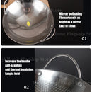 Axyaa Stainless Steel Honeycomb Seafood Wok Non-Stick Skillet
