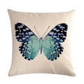 Butterfly Cotton Linen Throw Pillow Cover for Home & Car Decor - Axyaa