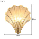 Axyaa Amber Glass Shell Wall Lamp LED Indoor Lighting