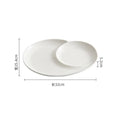 Axyaa Ceramic Spiral Dinner Plate - Molecular Cuisine Specialty Tableware