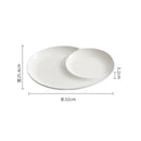 Axyaa Ceramic Spiral Dinner Plate - Molecular Cuisine Specialty Tableware