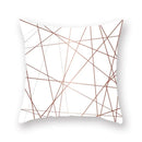 Axyaa Pink Bling Dots Geometric Throw Pillow Cover