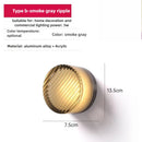 Axyaa Nordic Amber LED Jelly Wall Sconce - Smokey Grey Decor Lamp