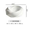Axyaa White Ceramic Insulation Plate for Hotel Restaurant Tableware