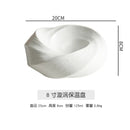 Axyaa White Ceramic Insulation Plate for Hotel Restaurant Tableware