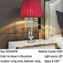 Axyaa Crystal Table Lamp for Luxurious Living Room, Bedroom, Study with LED Light