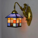 Axyaa Nordic Tiffany Stained Glass Wall Lamp for Bedroom and Balcony