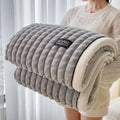 Axyaa Class A Gold Mink Cut Grid Blanket - Multi-functional & Cozy\Security.