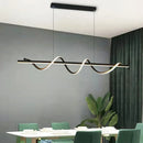 Axyaa Modern Minimalist Rotate LED Pendant Light Dimmable Chandelier for Home Decor
