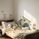 Axyaa Boho Cat Fabric Wall Decals for Nursery & Kids Room Decor