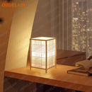 Axyaa Zen Bamboo Art Bedside Lamp for Bedroom and Living Room Zen Decor