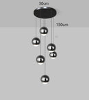 Axyaa Pendant Light: Modern LED Chandelier for Indoor Dining Room Lighting