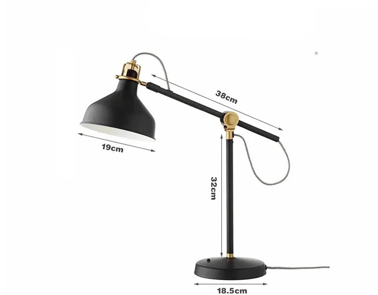 Axyaa Long Arm Iron Floor Lamp for Modern Living Room, Bedroom, and Study