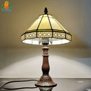 Axyaa Geometric Glass Table Lamp for Stylish Home and Office Decor