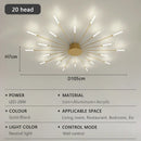 Axyaa Fireworks LED Ceiling Light: Luxury Chandelier for Home, Restaurant, Hotel Lobby
