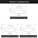Axyaa Modern Macaron Ceiling Light for Home Decor - Ideal for Living Room, Bedroom, Study.