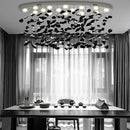 Axyaa Crystal Chandelier: Modern Lobby Design, Artistic Hotel Living Room Lighting