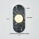 Axyaa White Glass LED Wall Sconce, Modern Nordic Stair Light Fixture