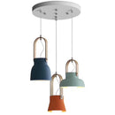Axyaa Colorful Pendant Lights - Modern Metal Single Head Suspension Luminaire