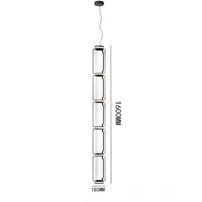 Modern Nordic Chandelier for Dining Room by Axyaa - Glass Jars Led Pendant Light