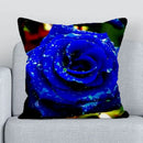Axyaa Rose Blue Enchantress Pattern Sofa Pillowcase