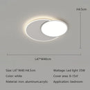 Axyaa Round LED Ceiling Lights Modern Minimalist Circle Dimmable Bedroom Lamps