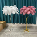 Axyaa Nordic Feather Floor Lamp | French Retro Atmosphere Light for Living Room