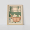 Frog Self Love Canvas Poster by Axyaa for Home Decor