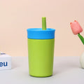 Axyaa Stainless Steel Vacuum Insulated Thermos Cup with Straw, 12oz