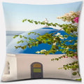 Axyaa Santorini Series Pattern Pillowcase Square Cushion Cover Home Sofa Decor