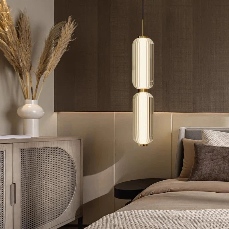 Axyaa Glass Pendant Lamp - Modern Minimalist Design for Restaurants and Bedrooms