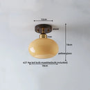 Axyaa Japanese Style LED Ceiling Lamp Iron Glass Modern Ceiling Light Home Decor
