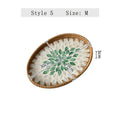 Axyaa Rattan Shell Inlaid Storage Basket: Light Luxury Tray for Living Room and Entrance