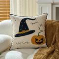 Axyaa Halloween Pumpkin Funny Pillowcase Cojines 30x50/45x45cm