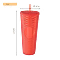 Axyaa 710ML Studded Double Wall Durian Tumbler with Lid and Straw