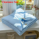 Axyaa Summer Cool Quilt - Washed Cotton Embroidered Soybean Quilt