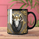 Axyaa Silver Lion King Ceramic Coffee Mug - Perfect Gift for Friends, Home or Office