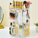 Axyaa 360 Rotating Makeup Organizer: Multi-Function Desktop Storage Rack