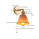 Axyaa Vintage White Ceramic LED Wall Sconce - Nordic Minimalism Stair Loft Bedroom Light