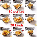 Axya Stainless Steel French Fries Basket Set for Kitchen Cooking