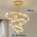 Axyaa Crystal Chandelier Pendant Light for Living Room Bedroom Ceiling, Luxury Indoor Lighting