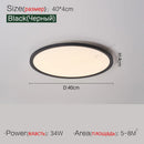 Axyaa Ultrathin LED Ceiling Lamp, Modern Round Lights for Living Room, Bedroom, and Dining Area
