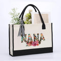 Axyaa Printed Waterproof Canvas Tote Bag Set - Stylish Large Shopping Bag for Women