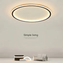 Axyaa Modern Round Iron Dimmable LED Ceiling Lights for Bedroom Foyer Indoor Lighting
