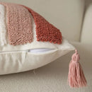 Axyaa Velvet Embroidered Pink Pillowcase Cojines 45X45 for Home and Sofa Decor