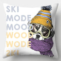 Axyaa Dog Cushion Cover 45x45cm Polyester Decorative Pillow Case Home Decor