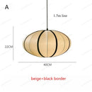 Axyaa Nordic Fabric Lantern LED Chandelier Pendant Light for Home Decor