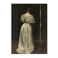 Moody Victorian Woman Portrait Wall Art Print by Axyaa